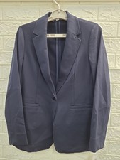 New Bar III Compression Notch Collar Single Button Blazer Women's US Size S