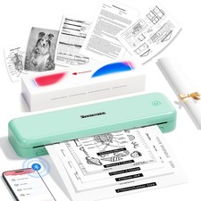 M834 Portable A4 Thermal Printer, Compatible with Phone & Laptop, Bluetooth Mobi