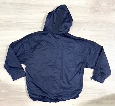 Vintage 90s Gap Anorak Men's LARGE Jacket Heavy Navy Blue Nylon