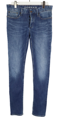 DENHAM Razor Slim Fit Jeans Men's W31 Faded Whiskers Button Fly