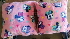 Pink Girls Disney Minnie Mouse Fleece Pillows (Set Of 2)