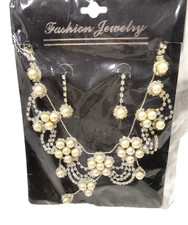 New Fashion Jewelry Women's Earrings and Necklace Gift Set Wedding Bridal Party