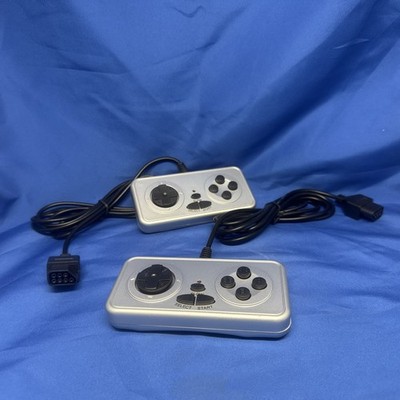 Hyperkin Retron 1 (Old Version) Lot of 2 Replacement Controller - Silver/Black
