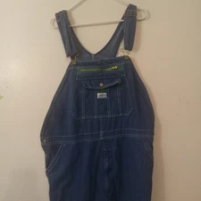 Liberty Classic Bib Overalls Mens 40x30 Indigo Carpenter Utility Work Jeans