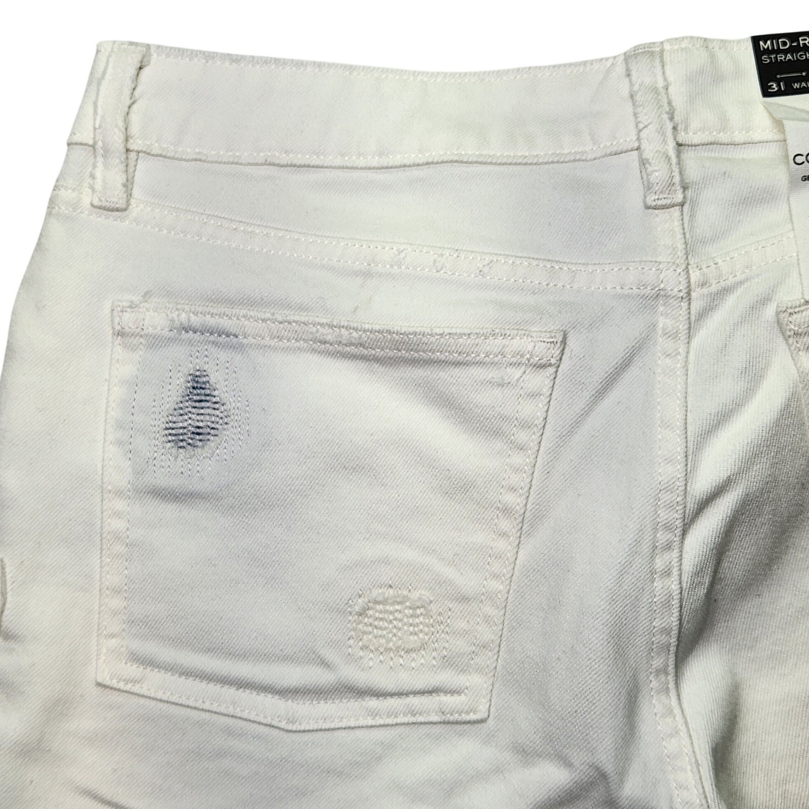 RARE Lauren Ralph Lauren White Patchwork Jeans NWT Size 12/31" image 9