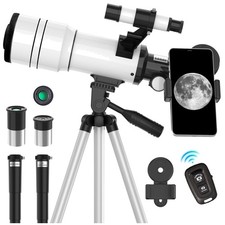 70mm Portable Telescope for Adults  Kids - 15X-150X Magnification, Easy to Use