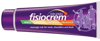 Fisiocrem Solugel - Massage rub for Neck, Shoulders and Back with Arnica - 60 ml