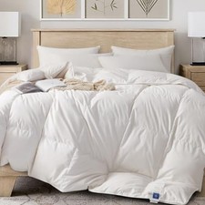 -Canadian Down Comforter Size- Made in Canada White Down Duvet Insert Queen