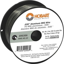 Hobart MIG Welding Wire, ER5356 Aluminum, .030in., 1-Lb. Spool, Model