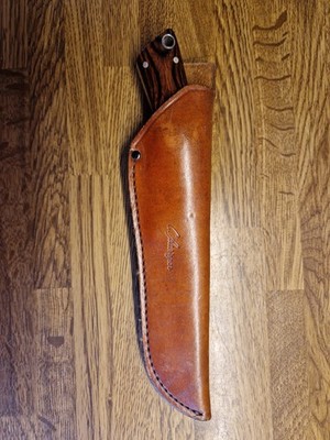 C. Schlieper Bowie Classic 1062 Solingen   Silver Collection   mit Lederscheide