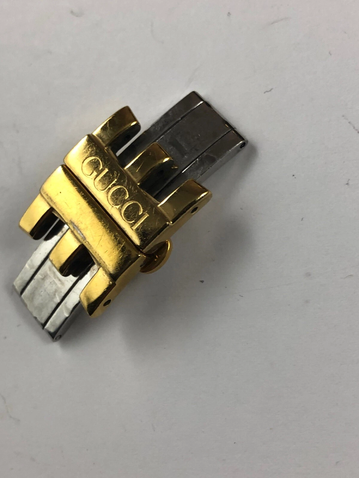 Bracelet de montre pour femme authentique Gucci 5500 L ton or verrou