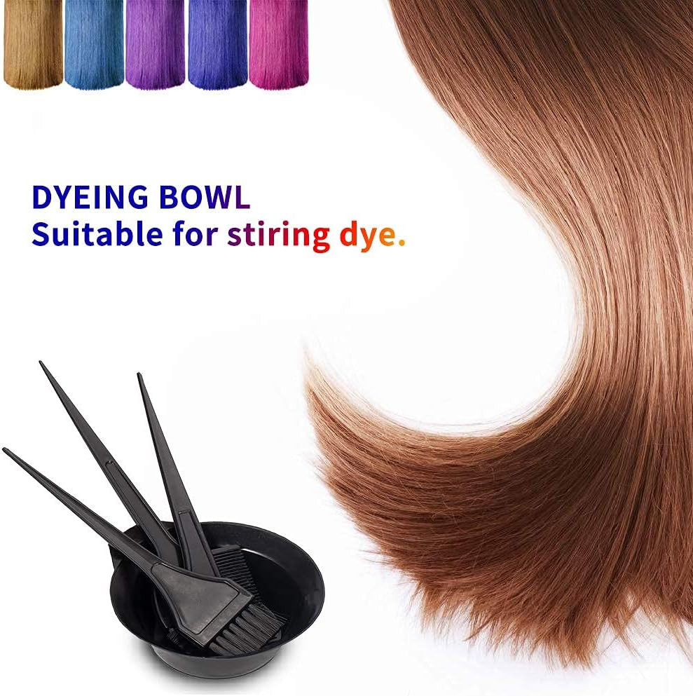Hair Dye Color Brush and Bowl Set, Color Bowl Brushes Tool Mixing Bowl Kit Tint