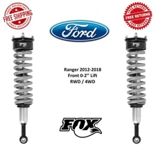 Fox 2.0 Performance Coilover Front Shock Pair For 12-18 Ranger w/ 0-2" RWD / 4WD