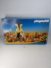 Vintage Playmobil 3733 Western Indian Village Native Americans Incomplete w/ Box