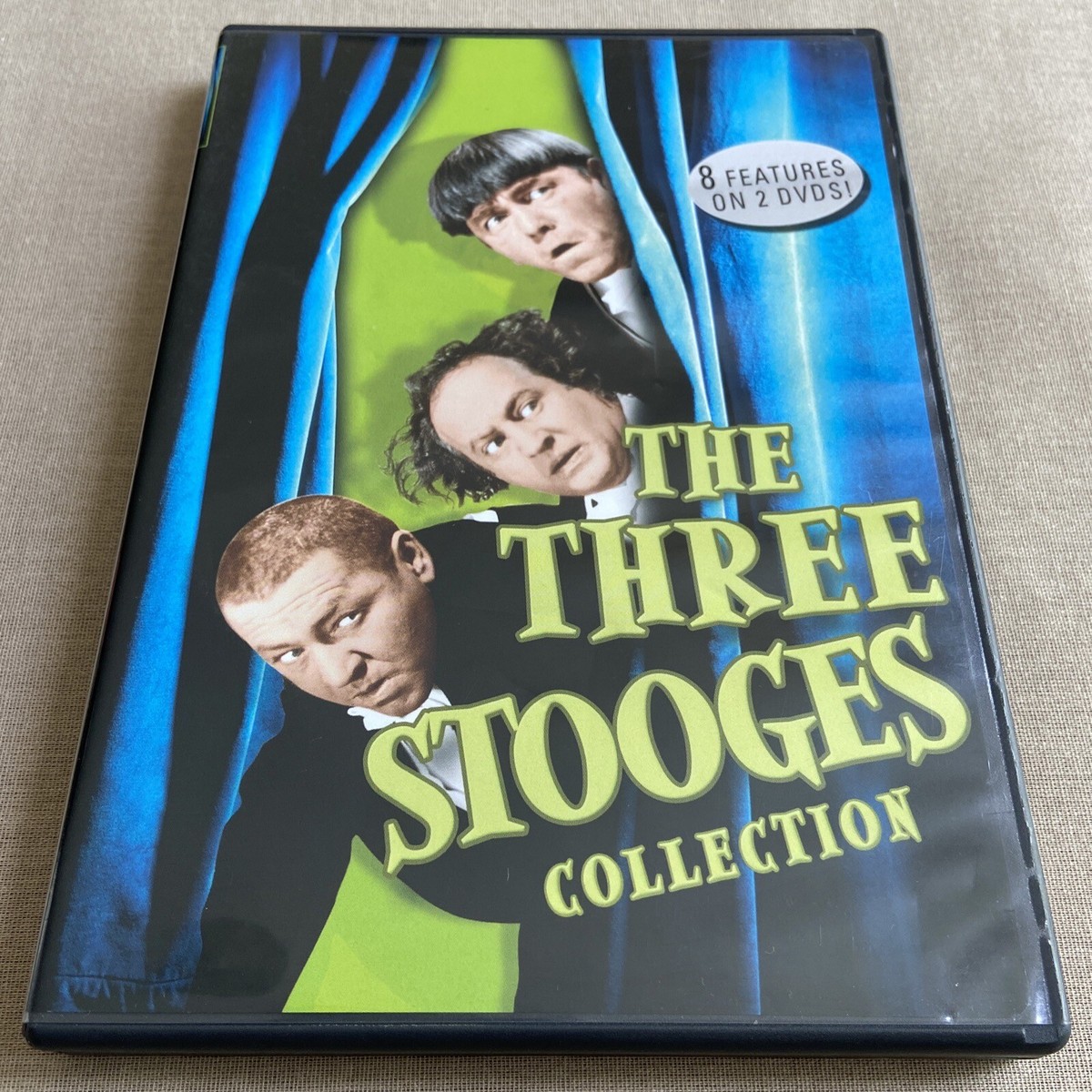 Three Stooges Collection (DVD 8-Film 2-Disc Set) Larry Moe Curly