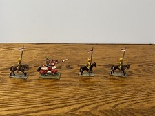 VINTAGE ROMAN ERA LEAD SOLDIER HAND PAINTED METAL TOY ON HORSEBACK