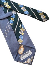 LEONARD PARIS CRAVATTA UOMO MEN TIE VINTAGE JHF2680