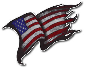 American Flag USA Weathered United States Stars Stripes Car Decal Sticker Trump