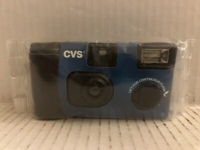 one time use CVS Flash Camera Loaded with 800 speed film 27 Exposures (2006)