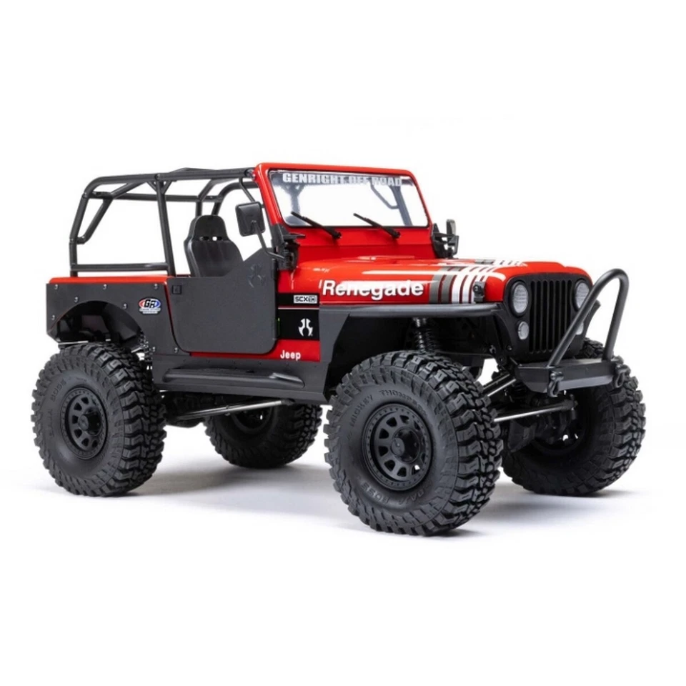 Axial AXI03008T1 1/10 SCX10 III Jeep CJ-7 4WD Brushed RTR, Rot - Bild 2 von 4