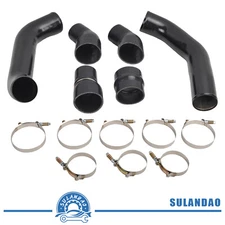 Stainless Steel Intercooler Pipe Boot Kit For 13-18 Dodge Ram 6.7L Cummins Black