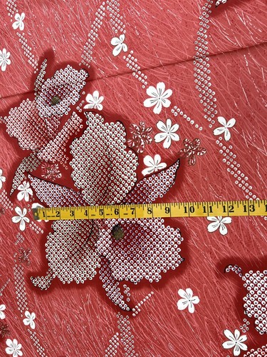 "Vintage Kimono Shibori Modello Giappone Kanebo Cotone Teen Tessuto 4,44 yds x 42""" - Foto 6 di 15