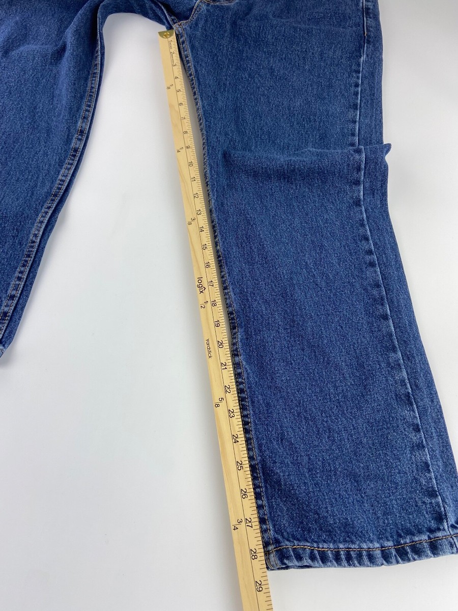 Levis 505 Jeans Mens 36x29 Tapered Leg Medium Wash Blue Denim | eBay