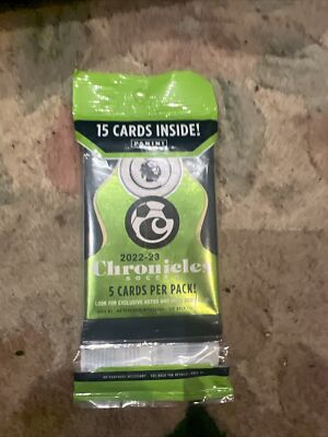 2022-23 Panini Chronicles Soccer Cello (3) Mini Pack EPL La Liga Serie A 15 Card