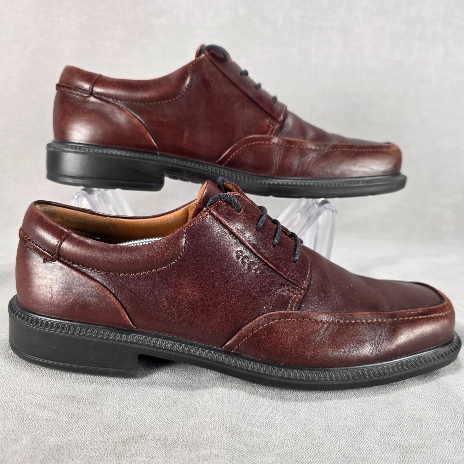 SAOLA Scarpe Ecco Helsinki uomo taglia EU 42 US 8 8 5 bordeaux pelle stringata abito derby