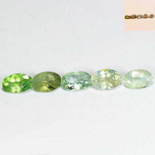 1.96 Ct (5 Pcs Lot) Green Changing to Red (Under UV Light) Natural Alexandrite - Picture 1 of 5