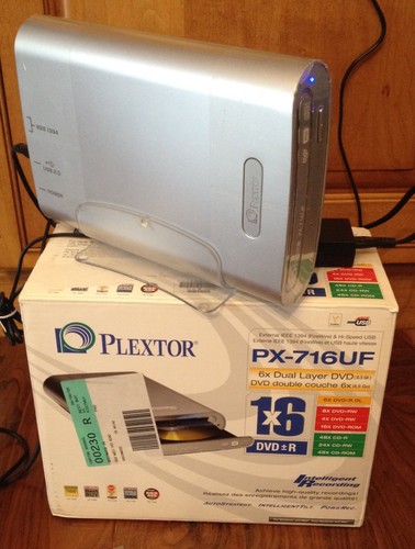 Plextor PX-716UF 6X Dual Layer DVD Player Recorder - Picture 2 of 6