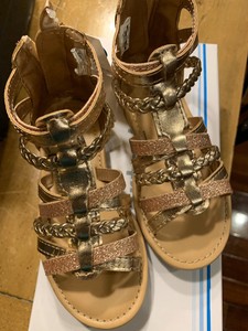 kids gold gladiator sandals