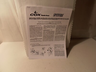 Cox 049 Spitfire Copy - REPRINT