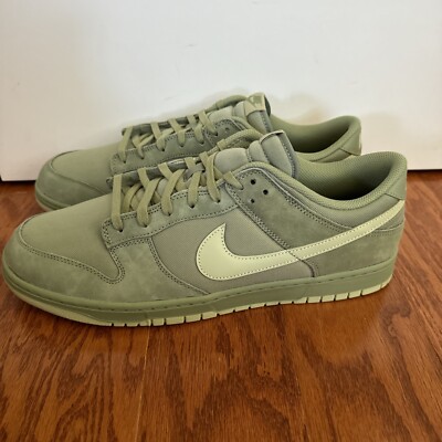 Size 15 - Nike Dunk Premium Low Oil Green FB8895-300