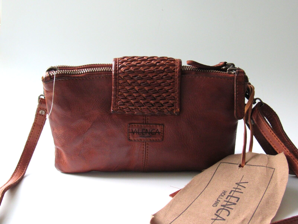 Vilenca Holland Genuine Leather Crossbody Phone Bag For Women - Small Purse With Adjustable Strap