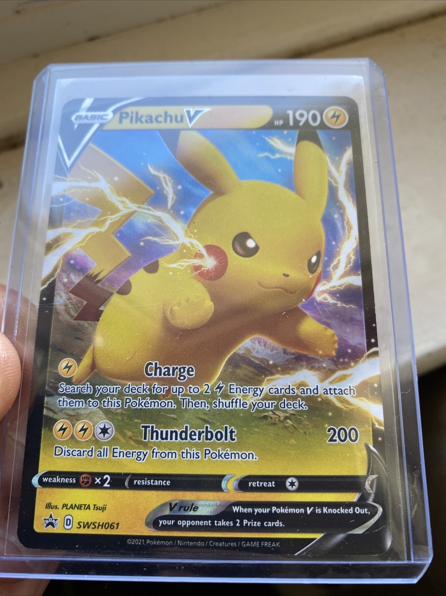 Shining Fates Promo Card Pokemon TCG Pikachu V SWSH061 Shining Fates Holo  Promo Card | Near Mint Condition Holo Pokmon Trading Card