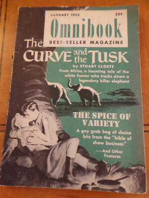 Omnibook Best Seller Magazine The Curve and the Tusk; Traitors Jan 1953 VG