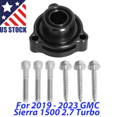US Billet BOV Blow Off Valve Adapter Set For 2019-2023 GMC Sierra 1500 2.7 Turbo