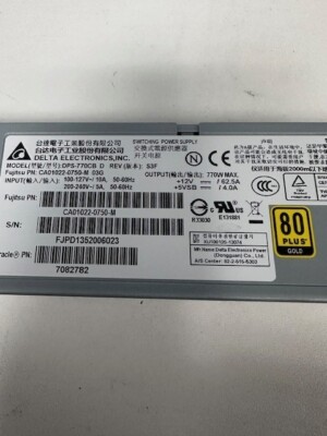 Sun Oracle 7082782 Power Supply 80Plus Gold 770W