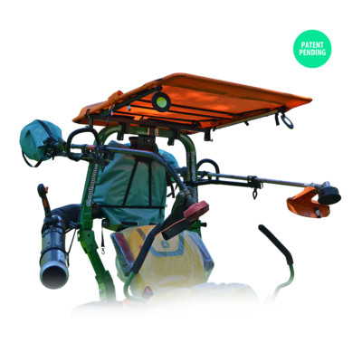 Tractor Canopy Zero Turn Riding Mower Sun Foldable Sunshade ROPS + Tools, Orange