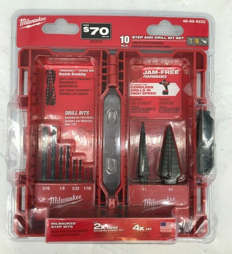 Milwaukee Black Oxide Step Drill Bit Set (10-Piece)