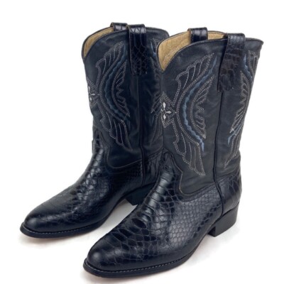 Herren Stiefel Schlangenleder Cowboystiefel Python Cowboy Boots Men