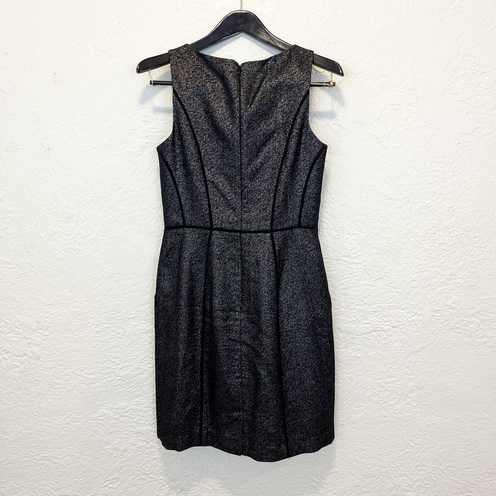 metallic sheath dress