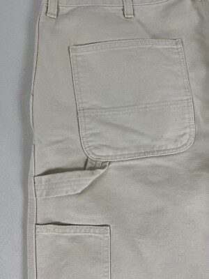 CARHARTT WIP DOUBLE KNEE PANT SALT AGED CANVAS 36X32 NWT | eBay