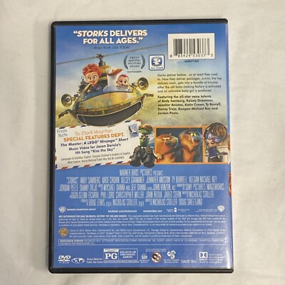 Storks (2016 DVD) Children's Animated Adventure 883929530373