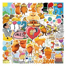 110Pcs lorax Cartoon Sticker for water bottles laptop Waterproof Funny