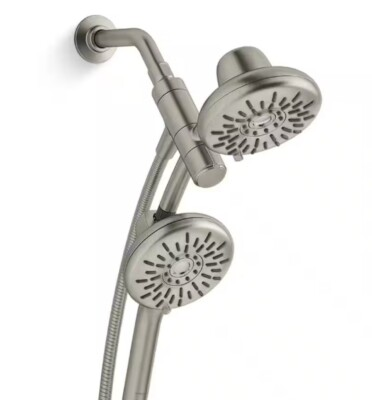 #ad KOHLER Freespin Bellerose 5.25quot; Wall Mount 2 Shower Head 1.75 GPM Brushed Nickel $22.62