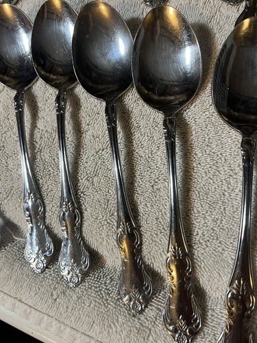 38 Pcs Embassy Classic Stainless Flatware Valhalla Japan MCM Knives Forks Spoons - Picture 11 of 15