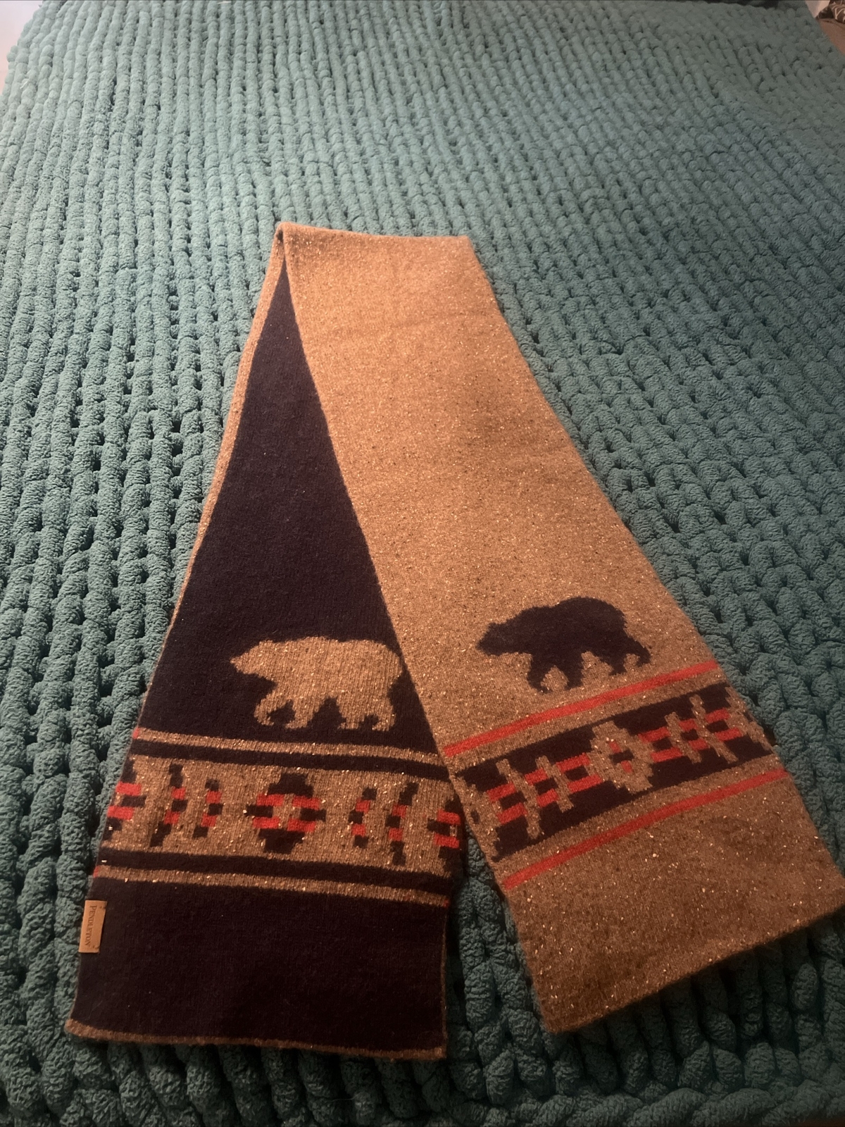 Pendleton Bear Scarf Wool - image 1