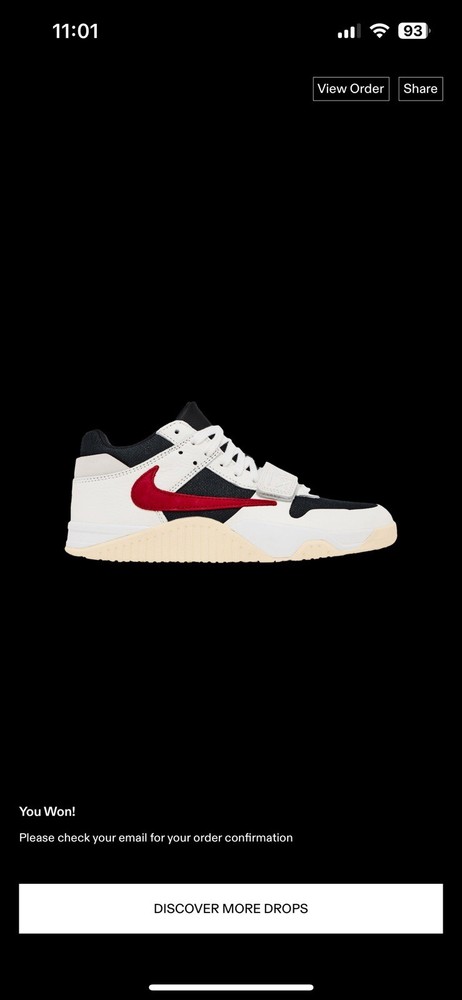 Size 9.5 - DS Jordan Jumpman Jack Travis Scott University Red CONFIRMED ORDER